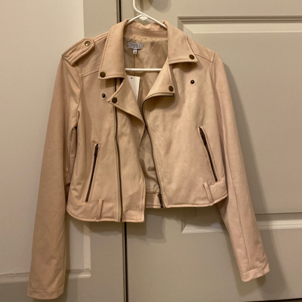 Faux suede jacket